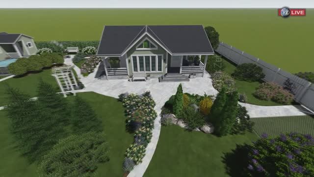 ЛАНДШАФТНЫЙ ДИЗАЙН "ДАЧА МИДЛ". ВИЗУАЛИЗАЦИЯ