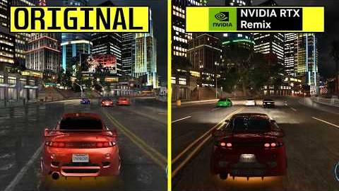Need For Speed Underground - Сравнение графики RTX Remix с оригиналом