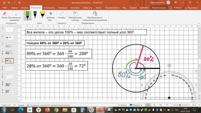 Математика 6 класс. Круговые диаграммы_№№139-142