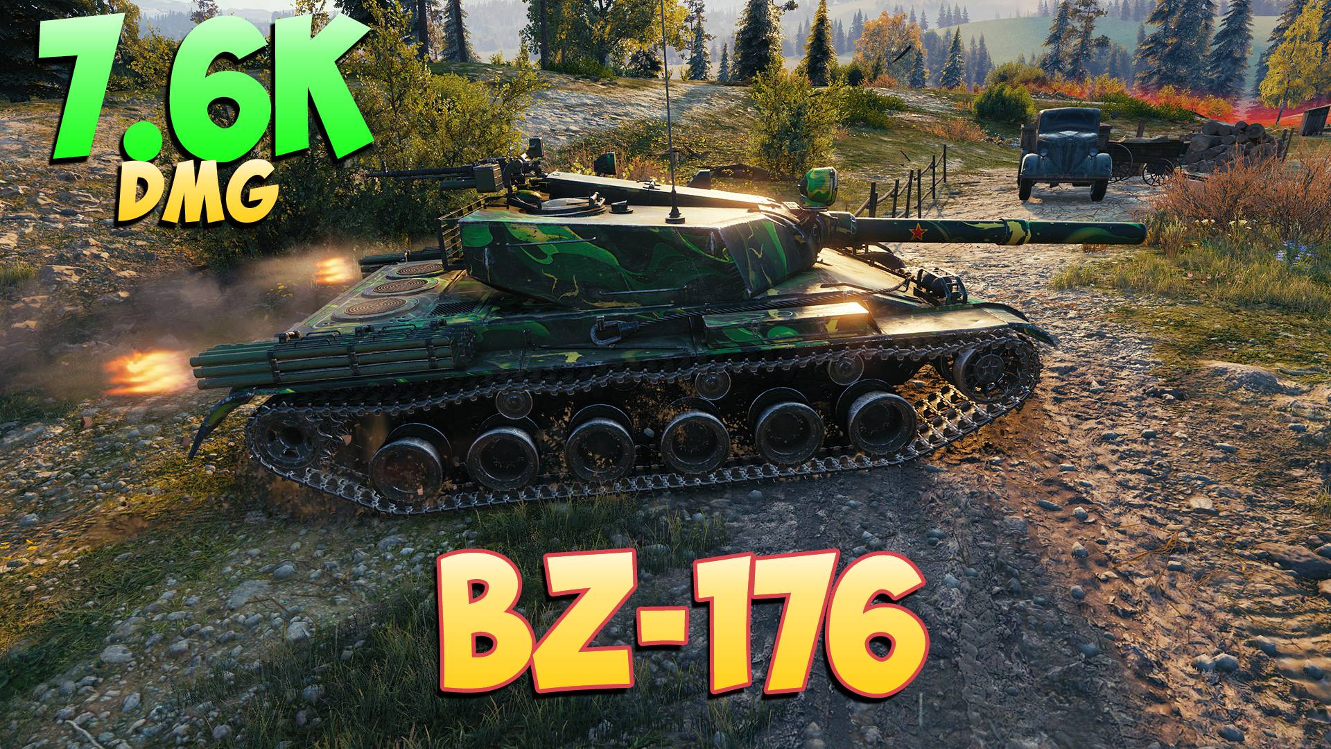 BZ-176 • Взволнованный! - 6 Фрагов 7.6K Урона • Мир Танков