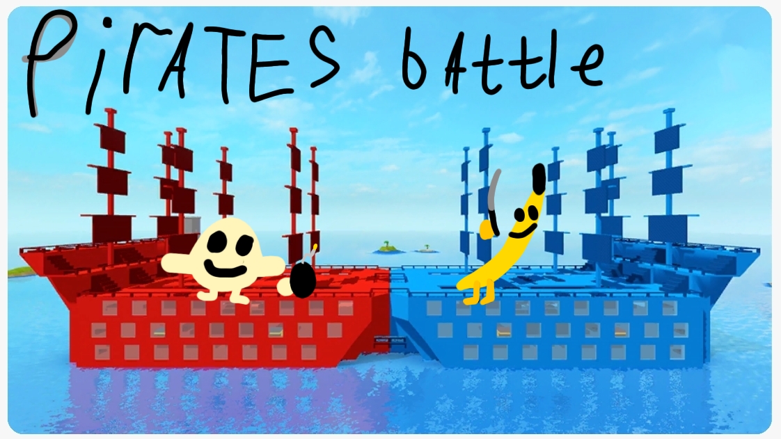 ИГРАЕМ PIRATES BATTLE С КРУТЫМ БАНАНОМ ROBLOX