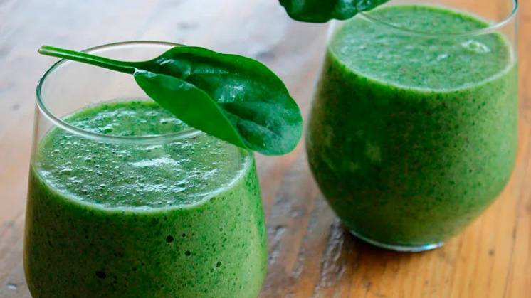 Зеленый смузи.