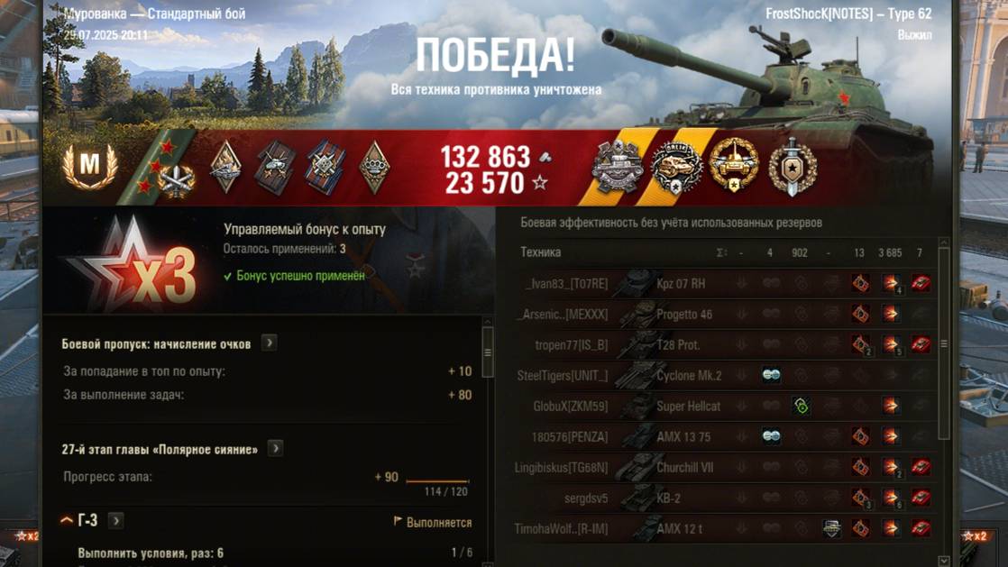 Type 62 - Тащилово на 3 отметки