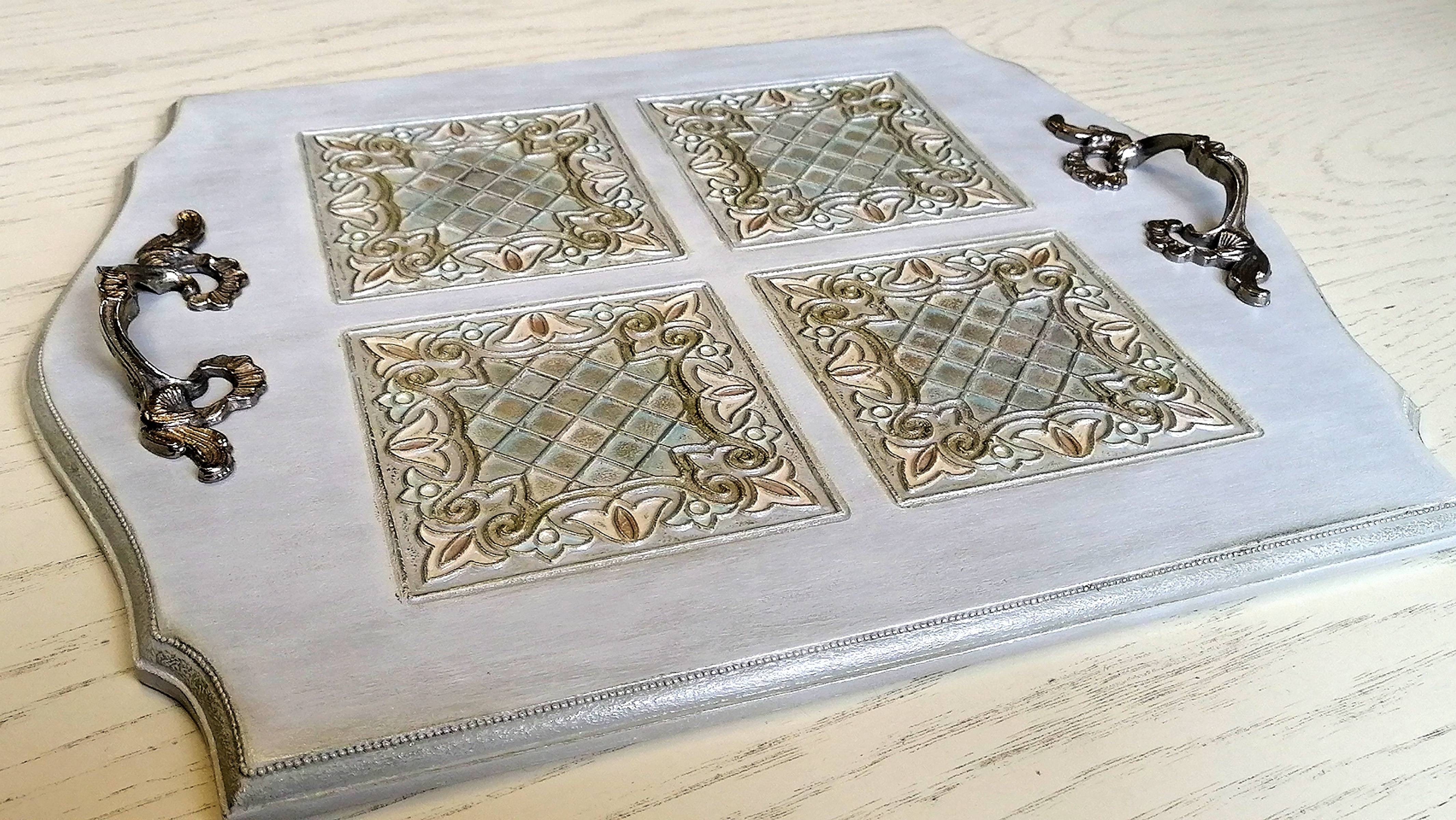 ЭТО сможет КАЖДЫЙ! Красивый поднос с плиткой своими руками