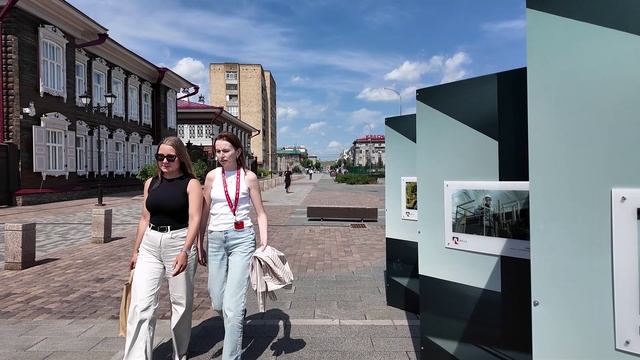 Красноярск 05. Центр города и встреча с семьёй