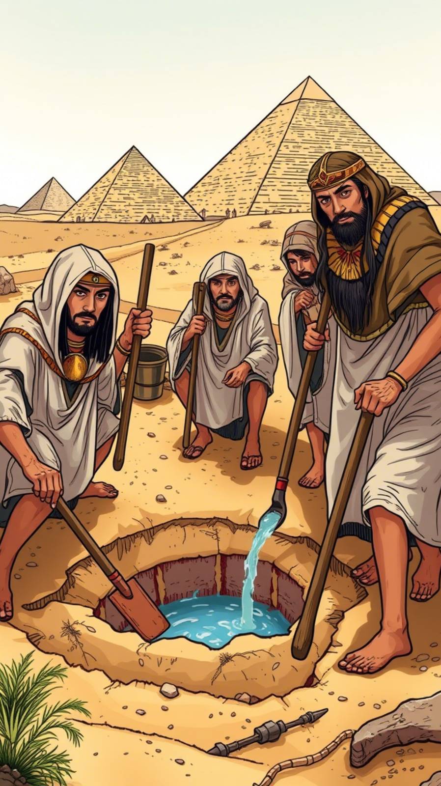 Египте колодец копали, от засухи спасали