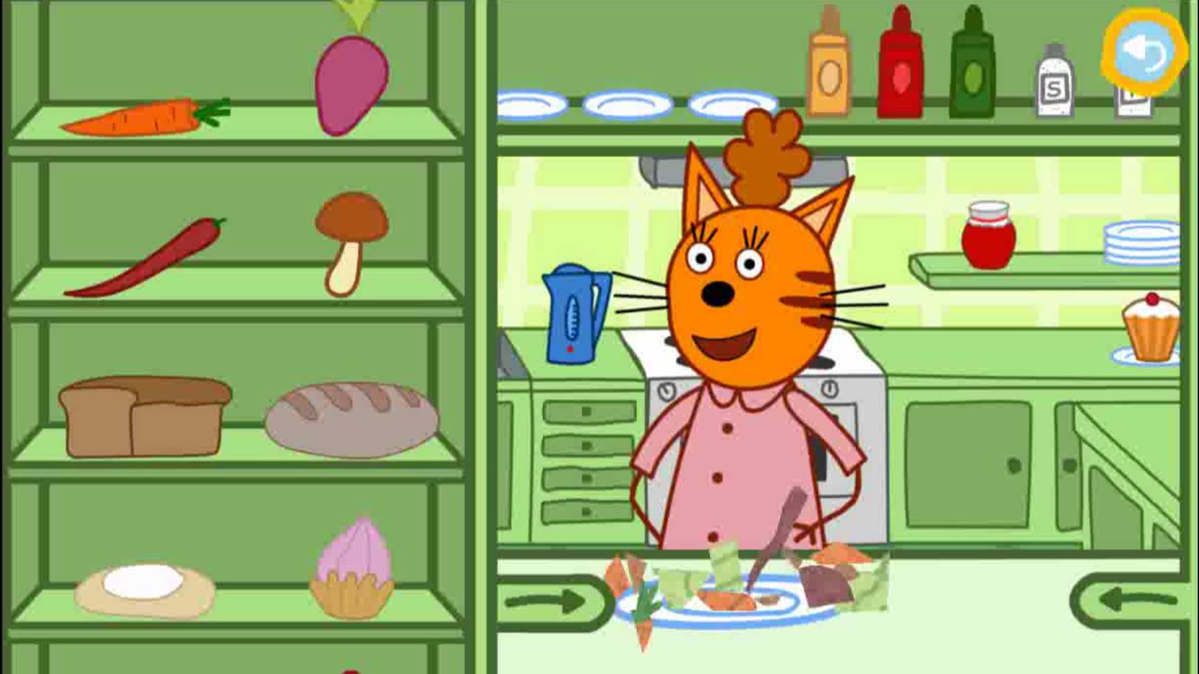 Три Кота|Сборник Мультиков Игр для детей|Готовим еду с мамой котят|Один день с тремя котами