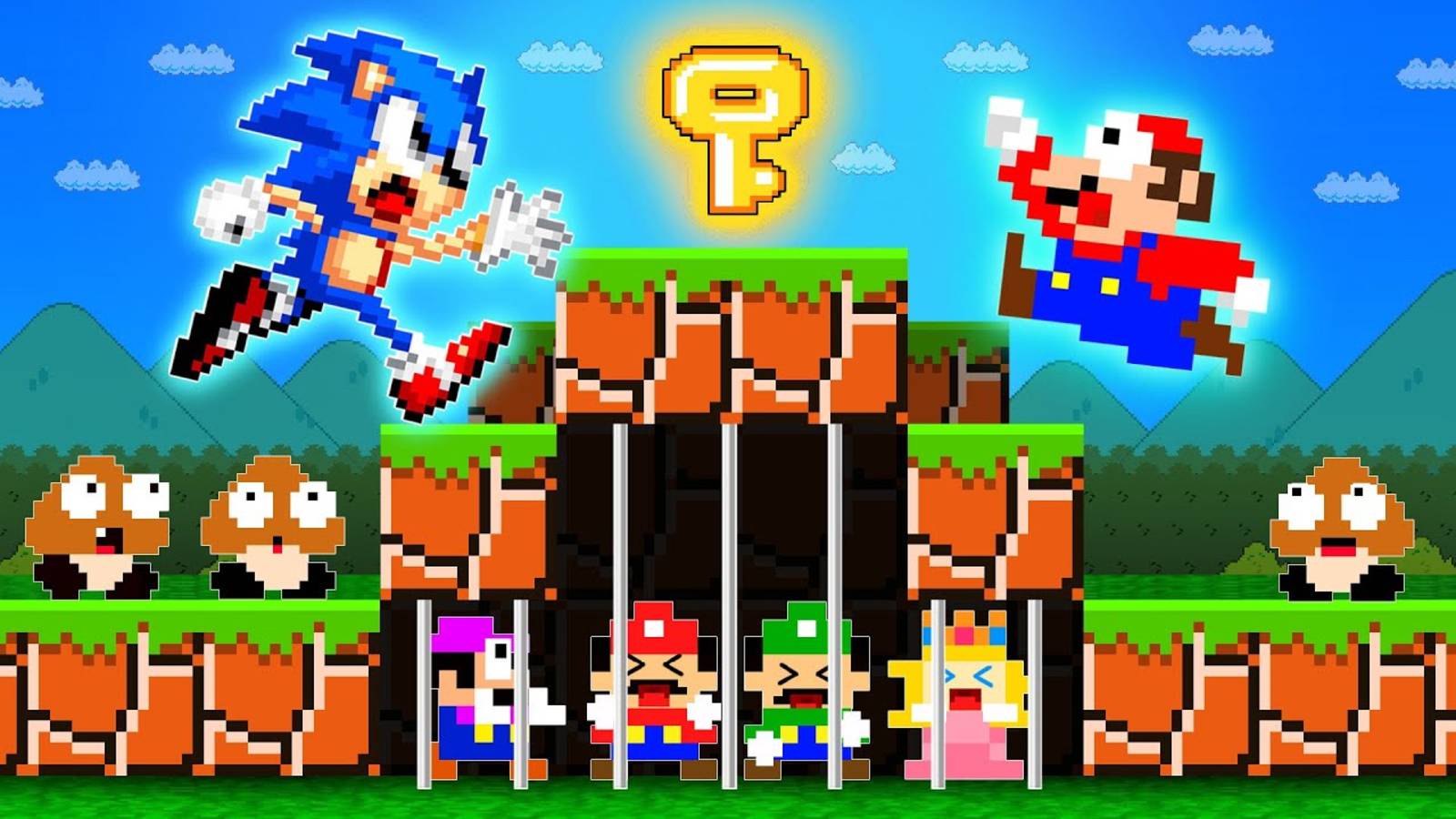 МАРИО VS СОНИК: КТО СПАСЁТ БОЛЬШЕ МАЛЫШЕЙ? 👶🏆