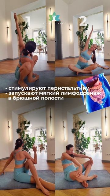 ЗДОРОВЬЕ ЖКТ. 4 упражнения для лёгкого ПИЩЕВАРЕНИЯ