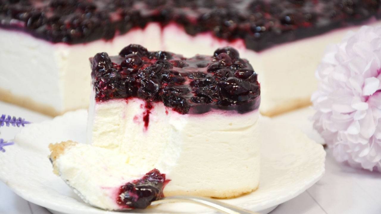 🍰 Чизкейк без выпечки с ягодами — идеальный летний десерт за минуты! 💫