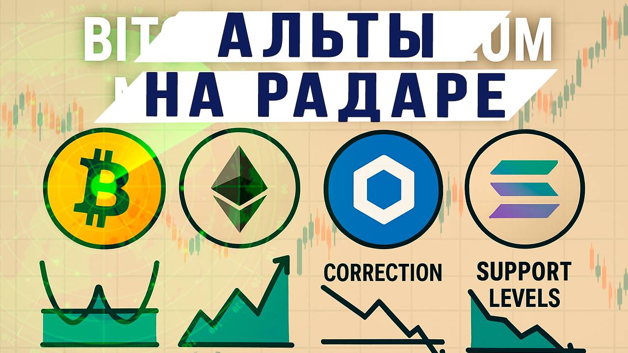 АЛЬТЫ НА РАДАРЕ #ETH #LINK #SOL #BTC.D
