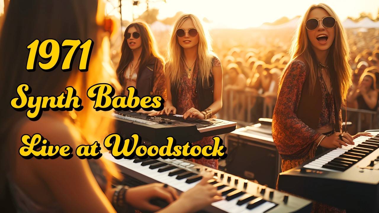 Retro Synth Babes live at Woodstock 1971 / Berlin School of Electronic Music [Full Album]