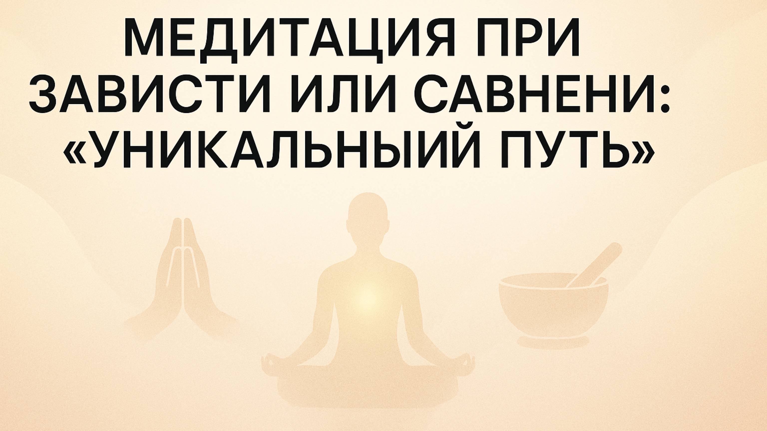 Медитации при зависти или сравнении:" Уникальный путь". ГОВОРЯЩАЯ МЕДИТАЦИЯ.