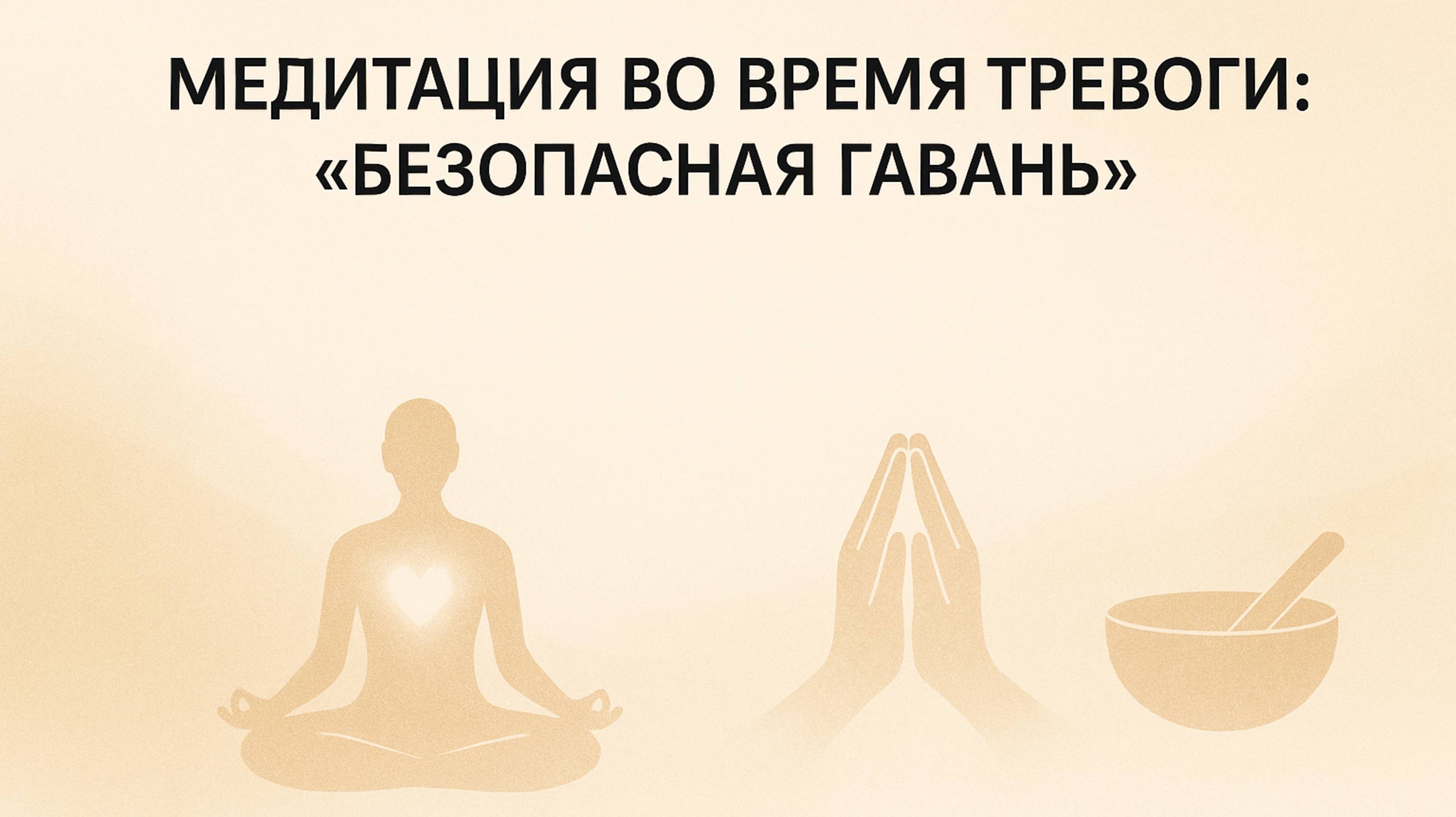 Медитация во время тревоги: "Безопасная Гавань". ГОВОРЯЩАЯ МЕДИТАЦИЯ.
