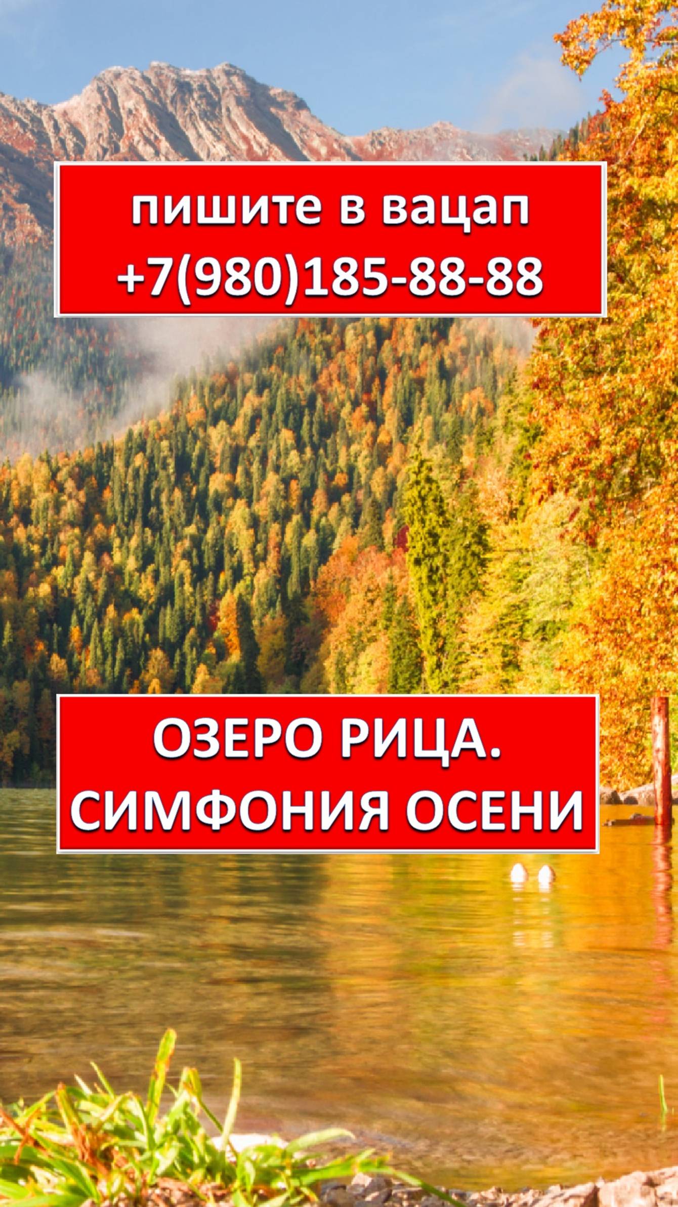 ОЗЕРО РИЦА. СИМФОНИЯ ОСЕНИ