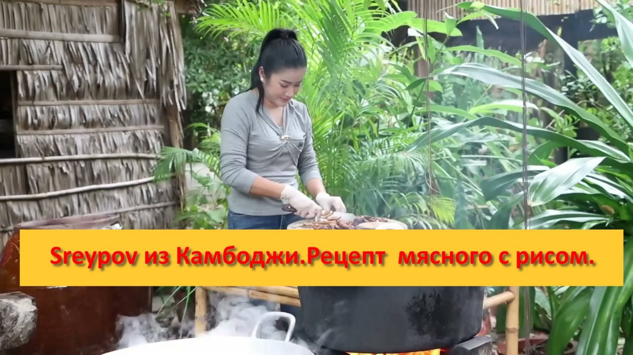 Sreypov из Камбоджи.Рецепт  мясного с рисом.