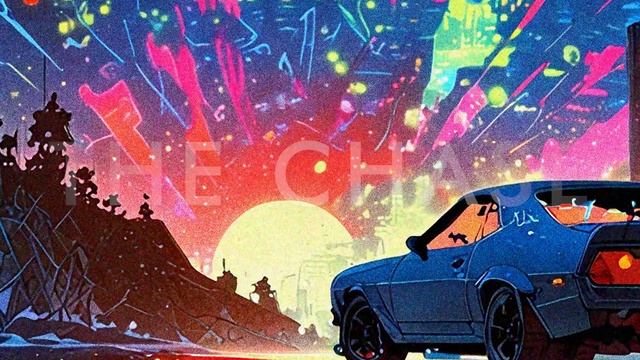The Chase - A Nostalgic Synthwave Mix Racing Through Time and Space