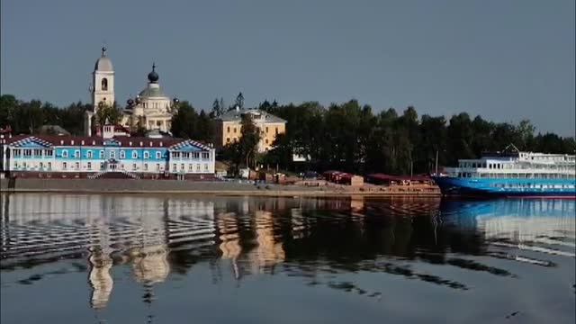 Мышкин - город взгляд с теплохода "Генерал Лавриненков"