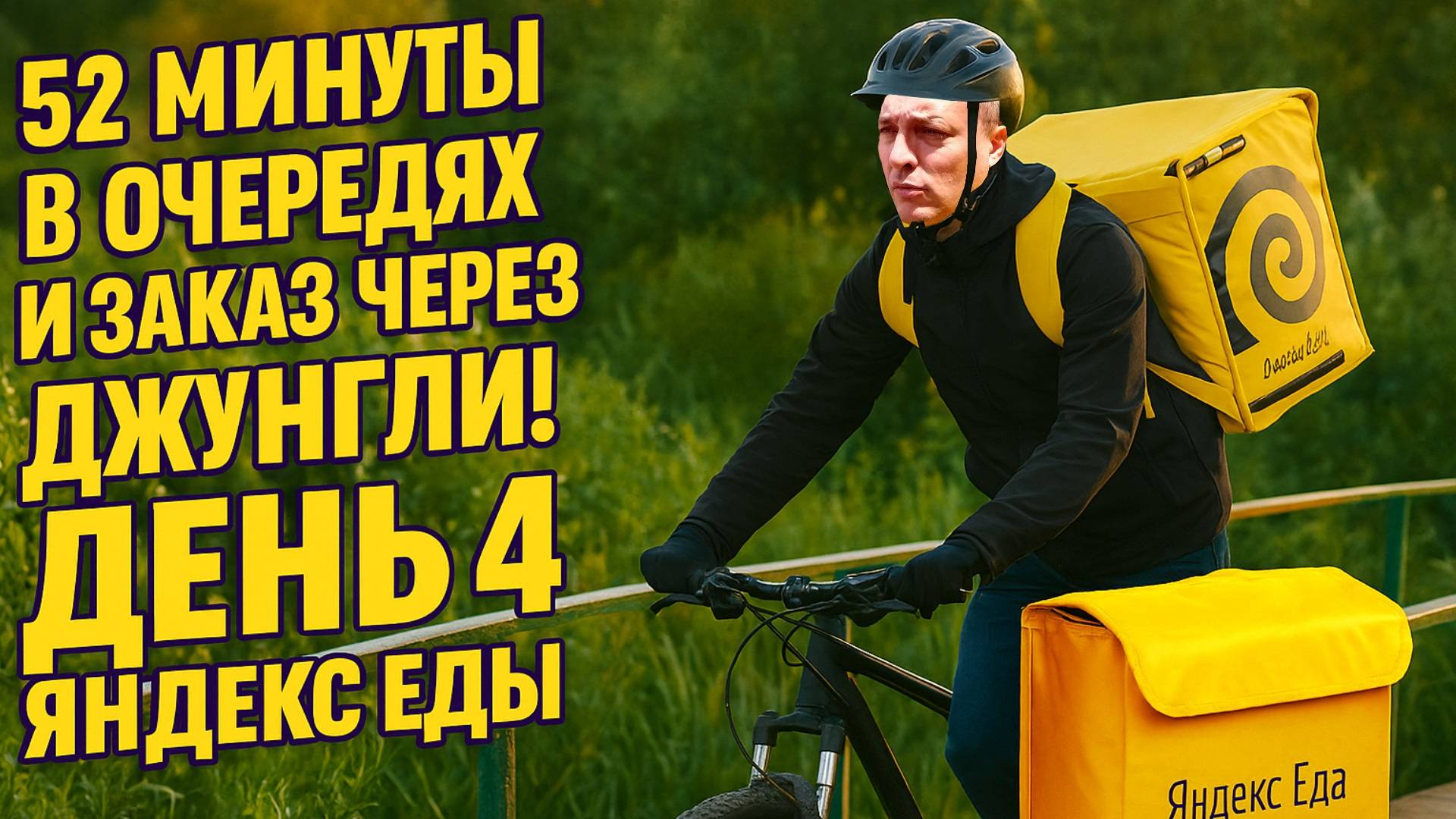 🎬 52 минуты в очередях и заказ через джунгли! День 4 Яндекс Еды #работакурьером #яндекседа #тула