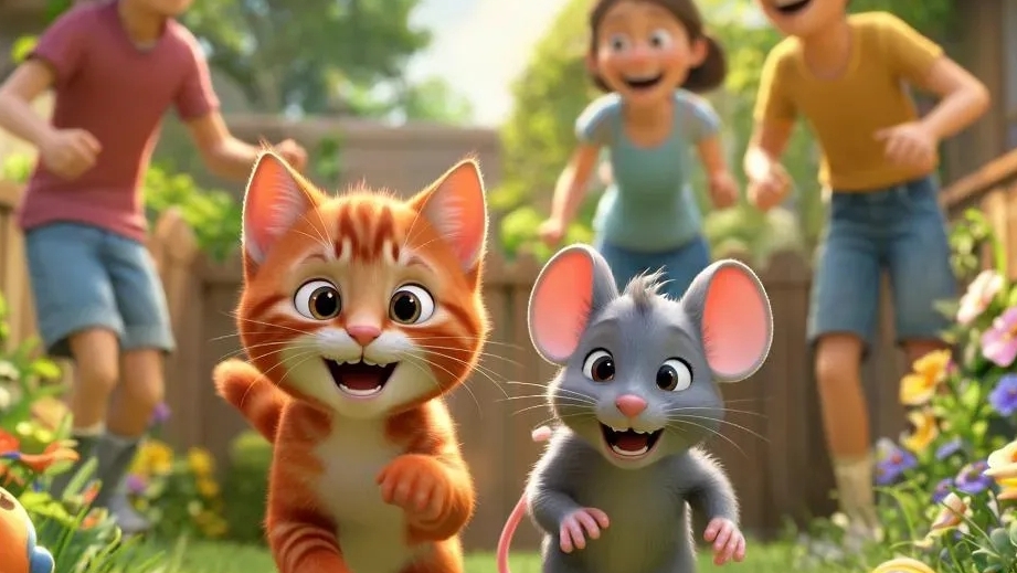 Анимационный мультфильм  - 4 выпуск : Приключения Рыжика и Серого