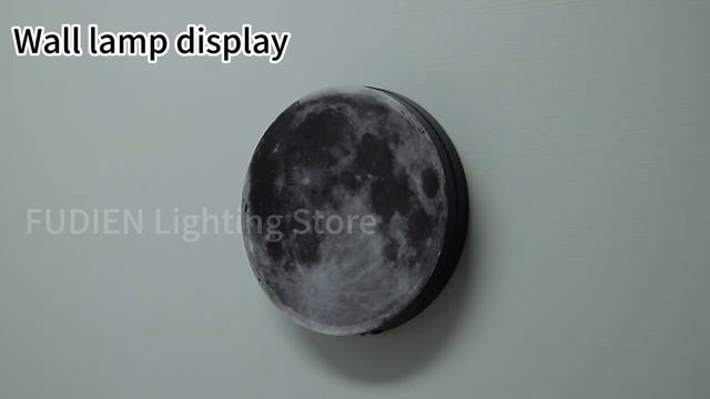 Перезаряжаемый беспроводной настенный светильник с луной, дистанционное управление,