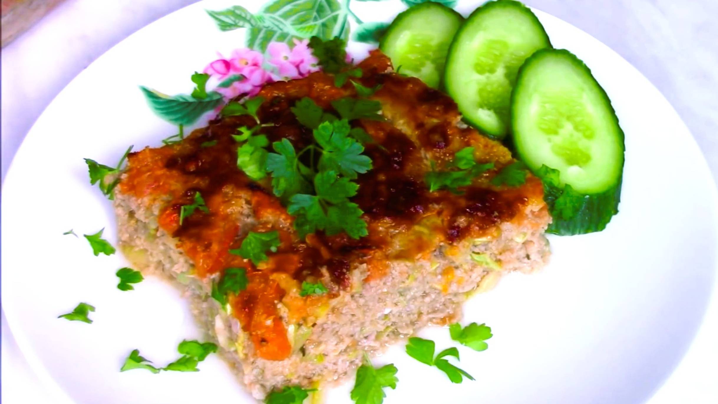 Запеканка из кабачков с фаршем