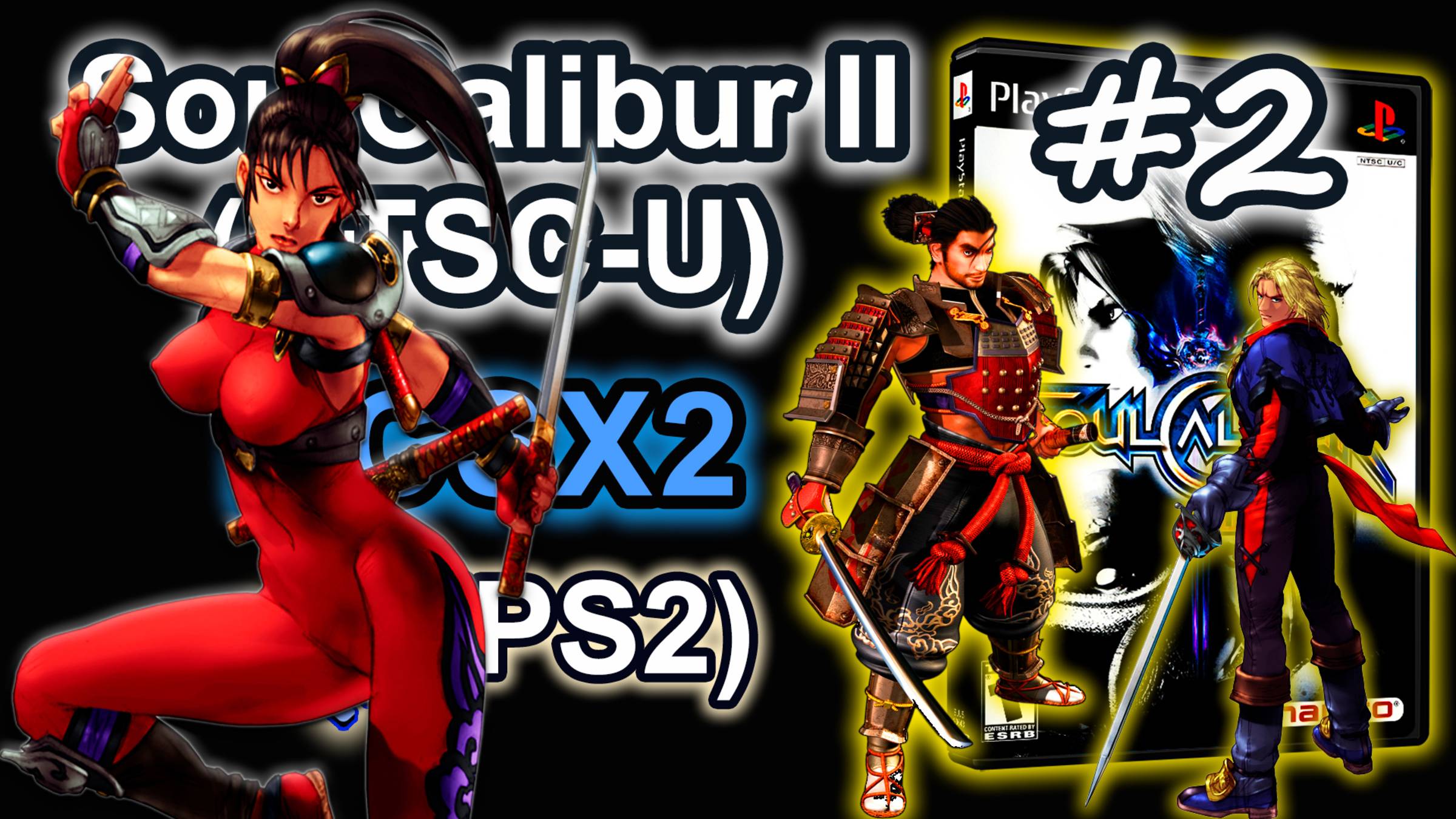 SoulCalibur II (PCSX2, SLUS-20643, Comentado, Arcade 2025) #2 Mitsurugi, Taki y Raphael Gameplay
