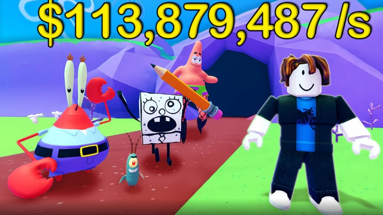 РОБЛОКС Roblox Украдите Губка Боба #3