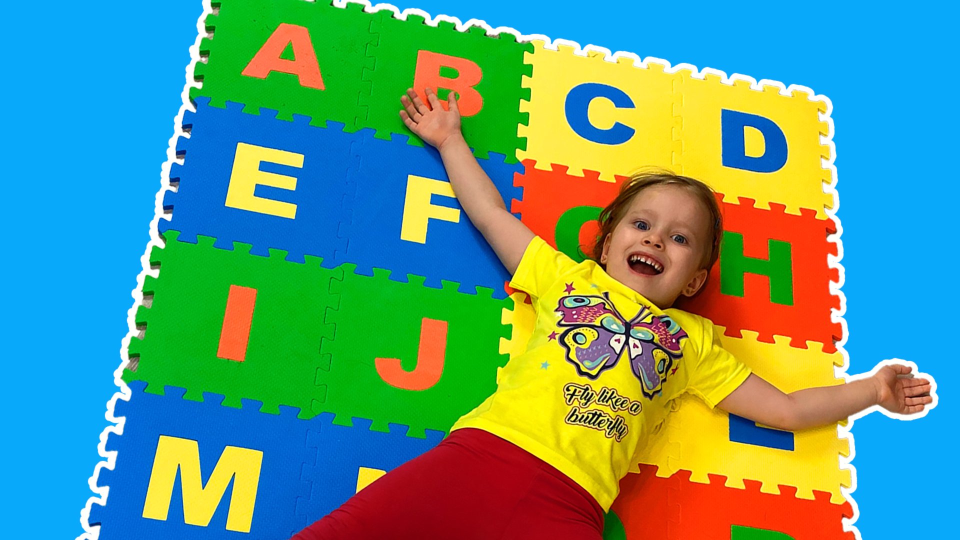 Детская песенка про английский алфавит - Учим вместе с детьми буквы ABCD