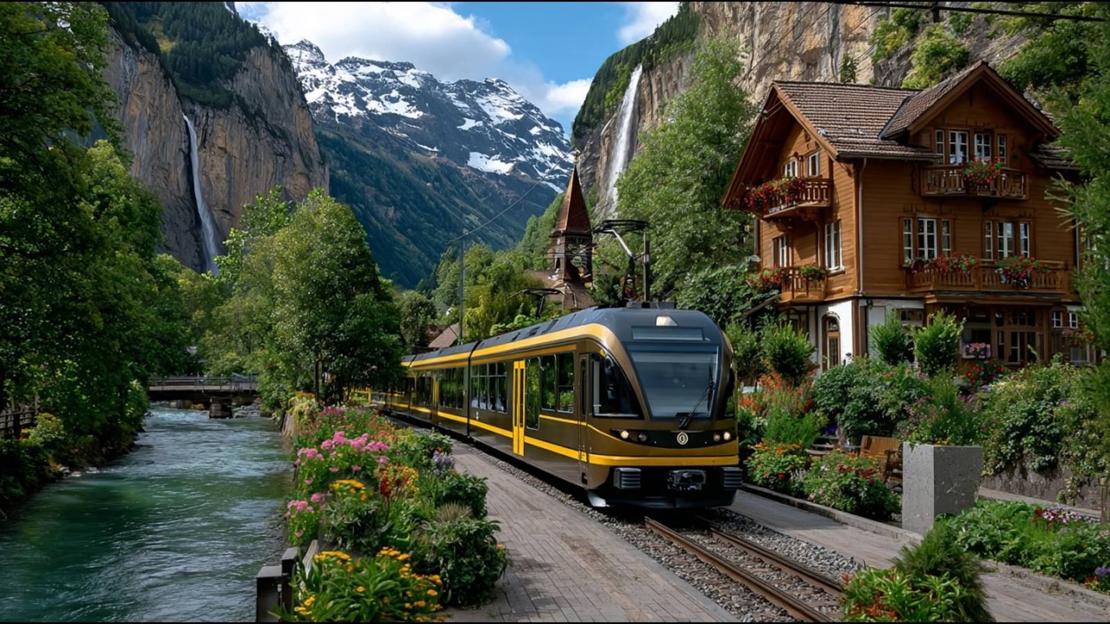 Самое красивое путешествие на поезде по Швейцарии — из Гриндельвальда в Лаутербруннен  | #шариклайф