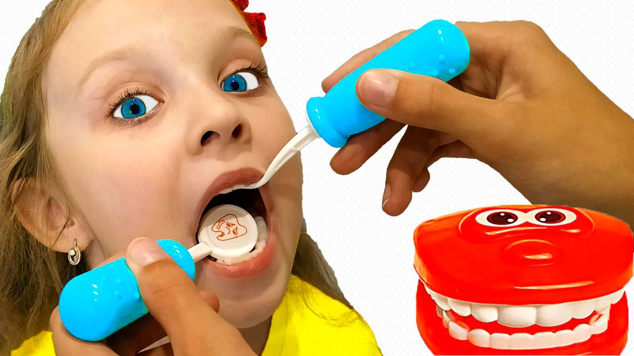 Детская песенка про дантиста - стоматолога или как правильно чистить зубы - Видео для малышей