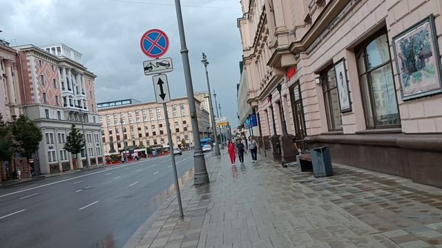 Прогулка по Москве в районе метро Маяковская