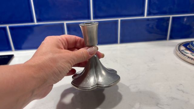 Пара оловянных подсвечников Джаст Андерсен Дания