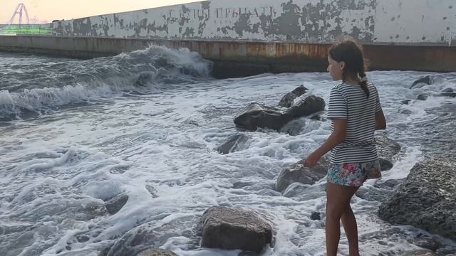 Шторм? Пошли за мной! Часть 2. 🤗 28.07.25.  #АндрейЛиля #andreililiya #гаспра #андрейкрымский