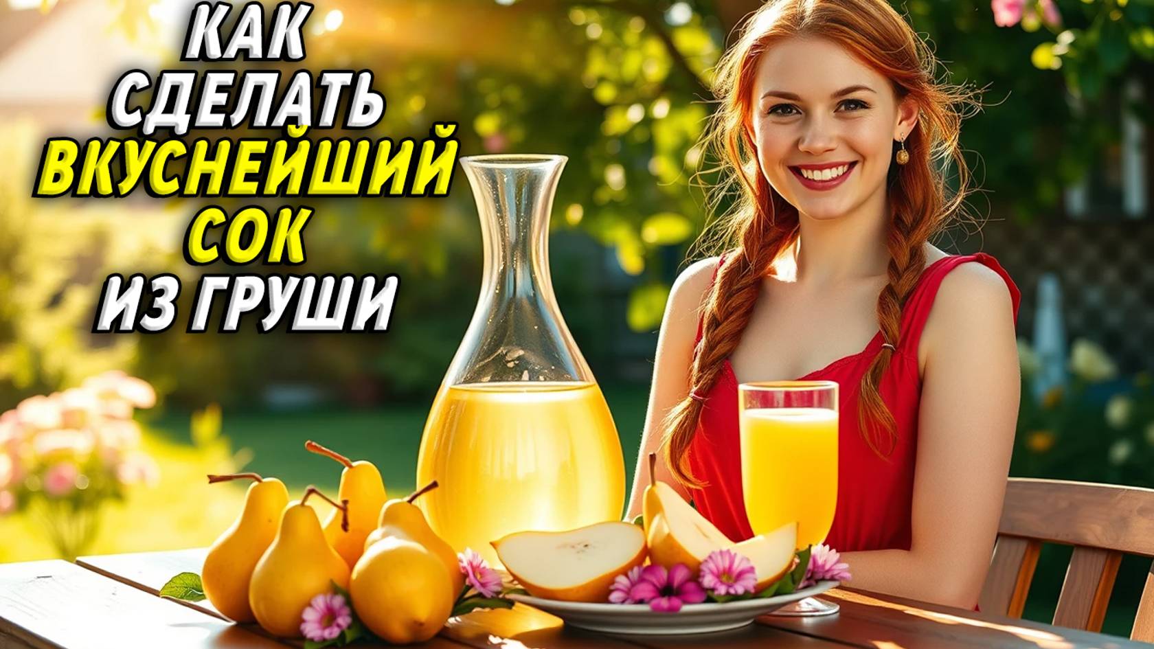 Как сделать сок из груши