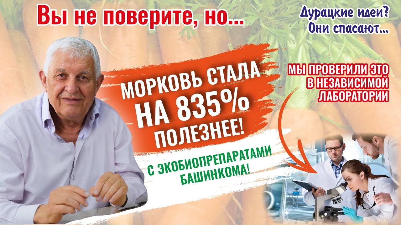 Суперморковь как суперженьшень! Это еда суперздоровых людей — Еда +800% пользы!