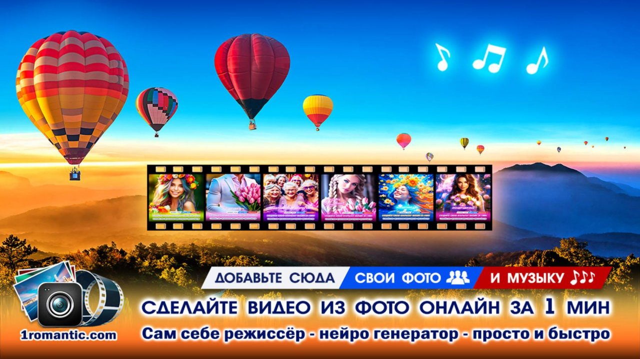 Сделать слайд-шоу из фото под музыку онлайн на телефон