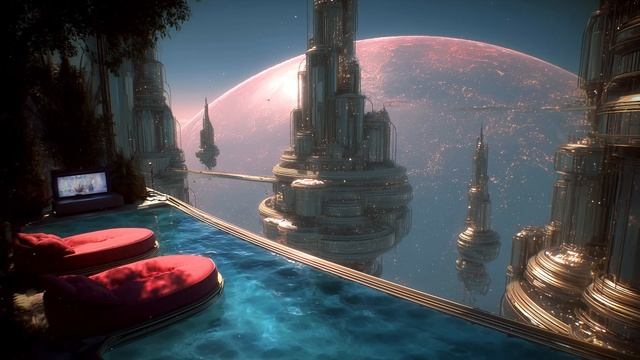 [4k] /Epic Space Music/ Aether ⧫ Calming SciFi Ambient Soundscape ⧫ Peaceful Interplanetary Retreat