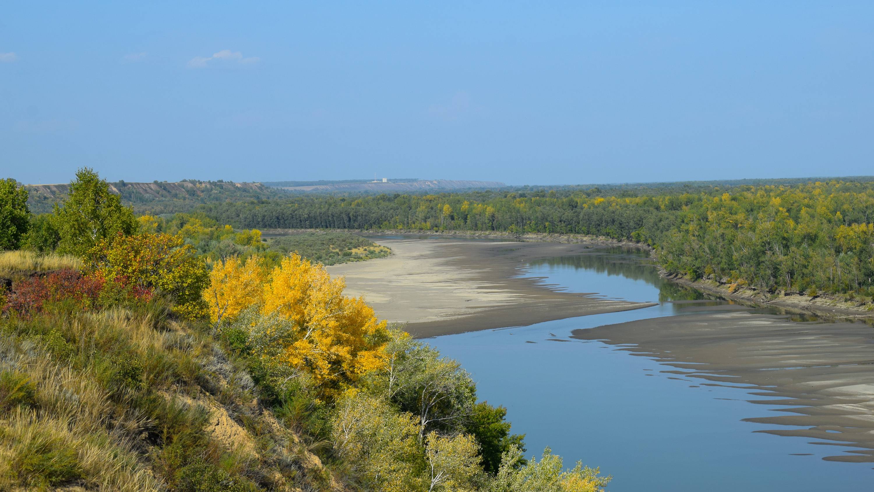 Река Обь в районе Бураново.