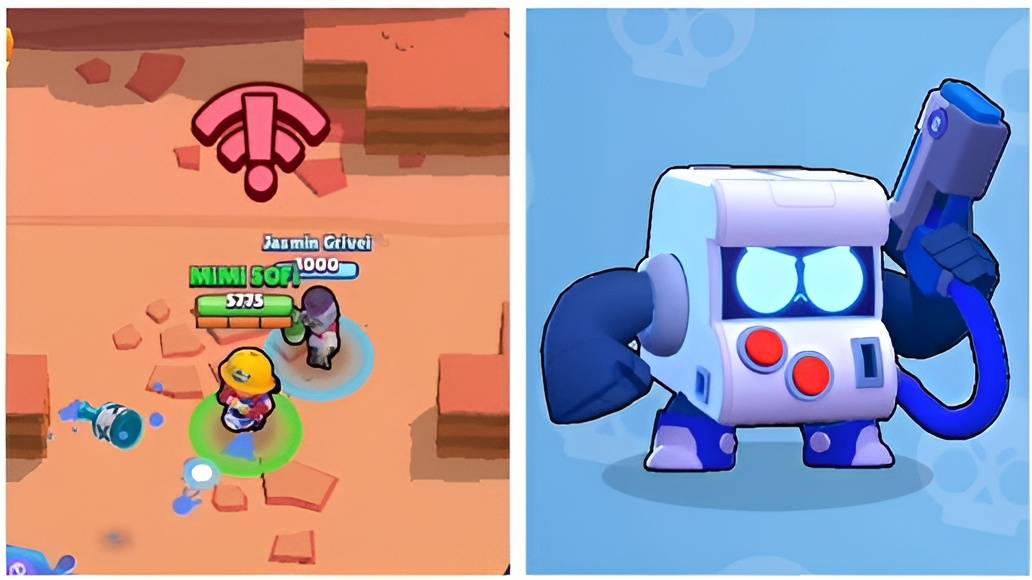 КАК ИГРАТЬ С ГЛЮЧНЫМ WI-FI В BRAWL STARS? ПОЛУЧИЛИ 8-BIT НА 6000 КУБКОВ!