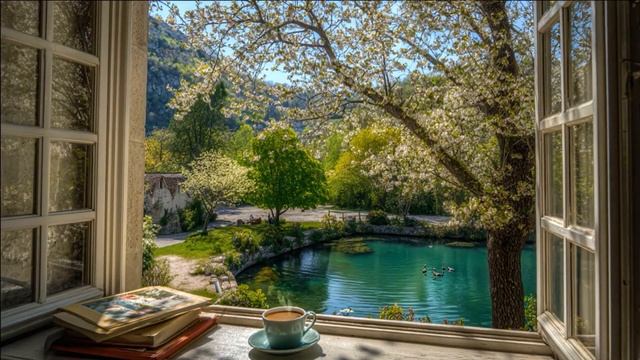 Приснился СОН_пришла ВЕСНА / Утренний КОФЕ / Свежая зелень за ОКНОМ / МУЗЫКА для души...