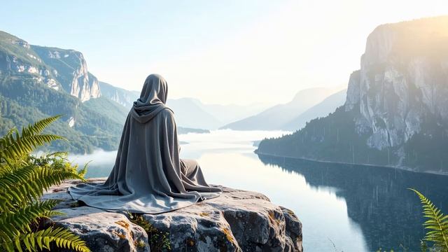 LIGHT ｜ Soothing Relaxing Ambient Music with Rain - Deep Meditative Soundscape for Relaxation