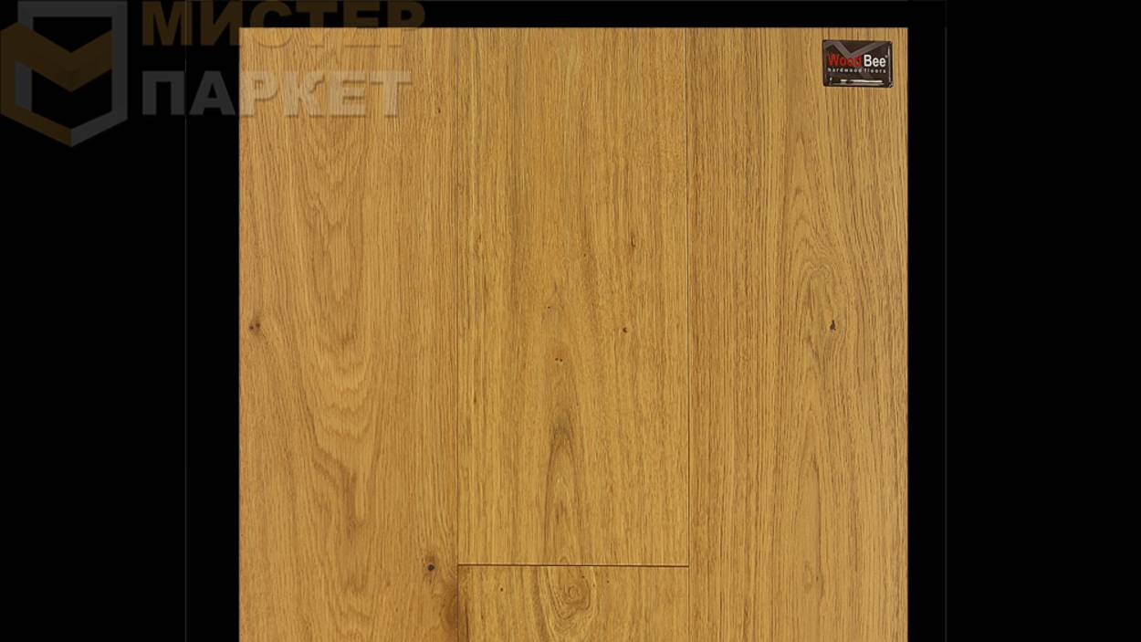 Широкоформатная инженерная доска Wood Bee Дуб Natur Brush ABС 190 мм