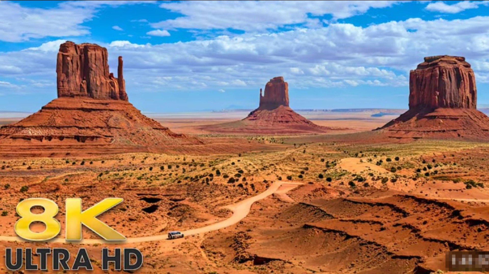 🚗 SmartTV 4К ➤ Золото Маккены: Долина Монументов - знаменитая Аризонская пустыня! Исходник в 8К