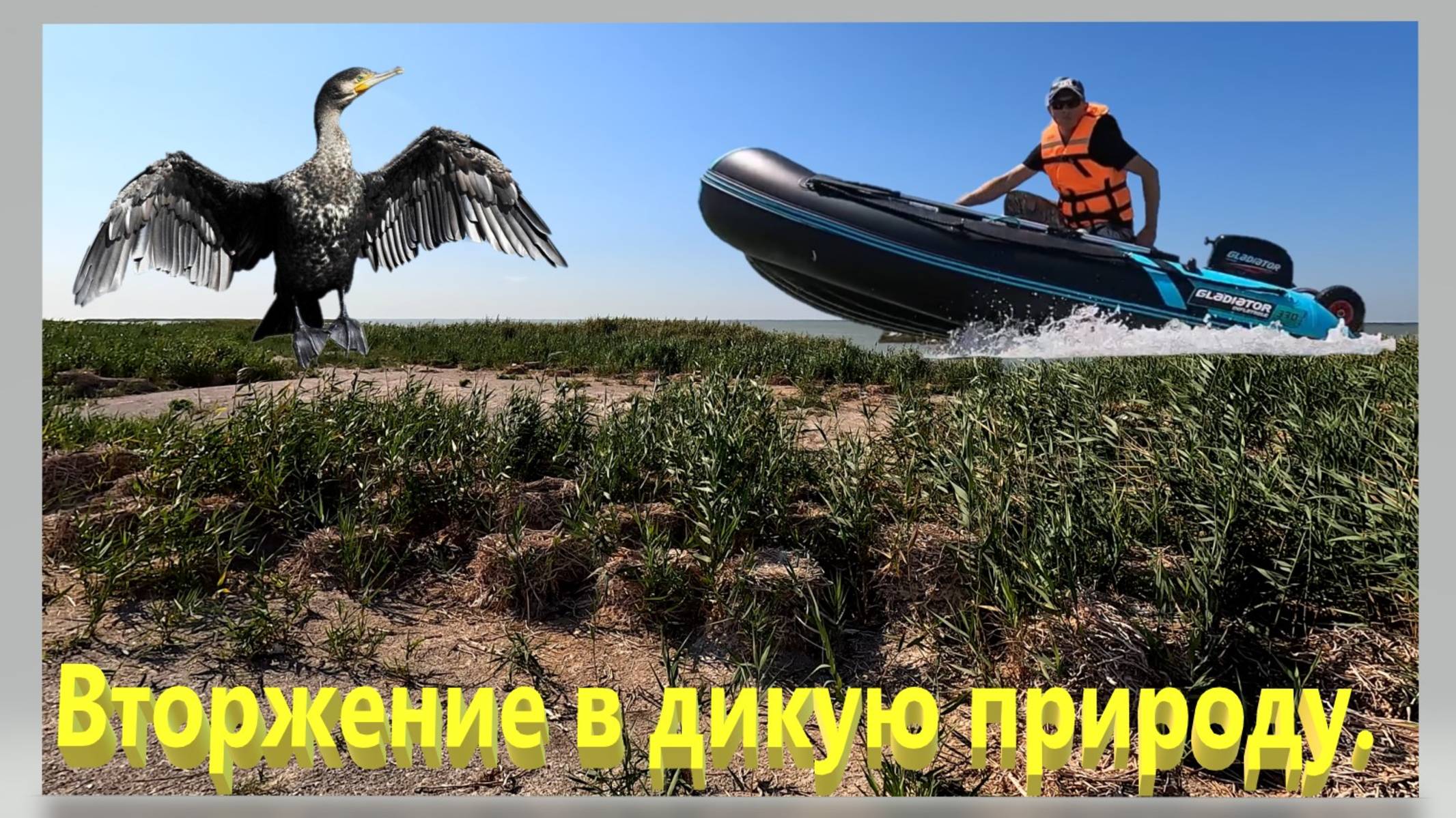 Вторжение в дикую природу. Активный отдых на Азовском море. Ейский лиман. Рыбалка.  Рыбалка. Ейск.