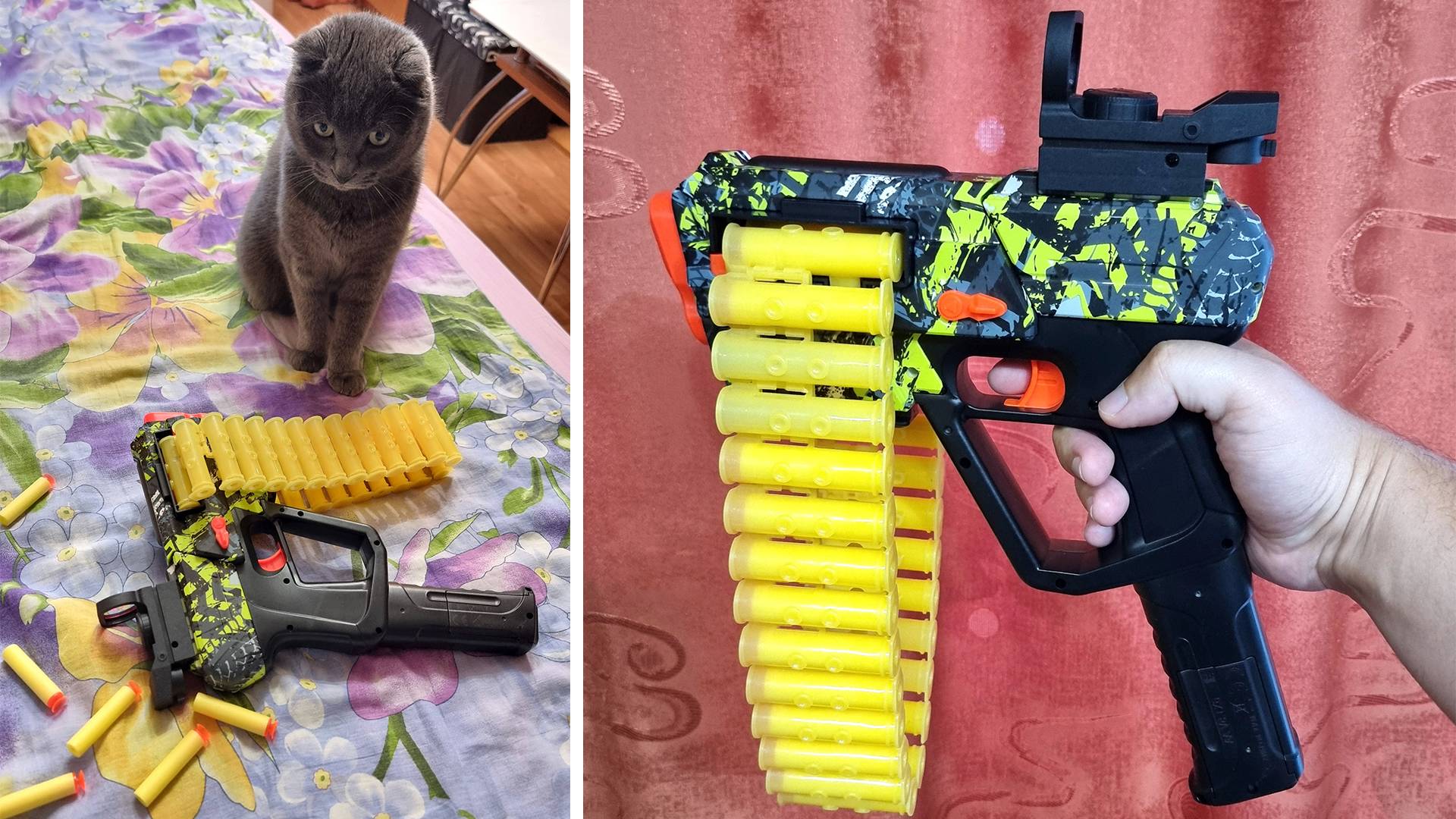 Электрический пистолет пулемёт от BuzzUP! TRX с присосками круче Нерф