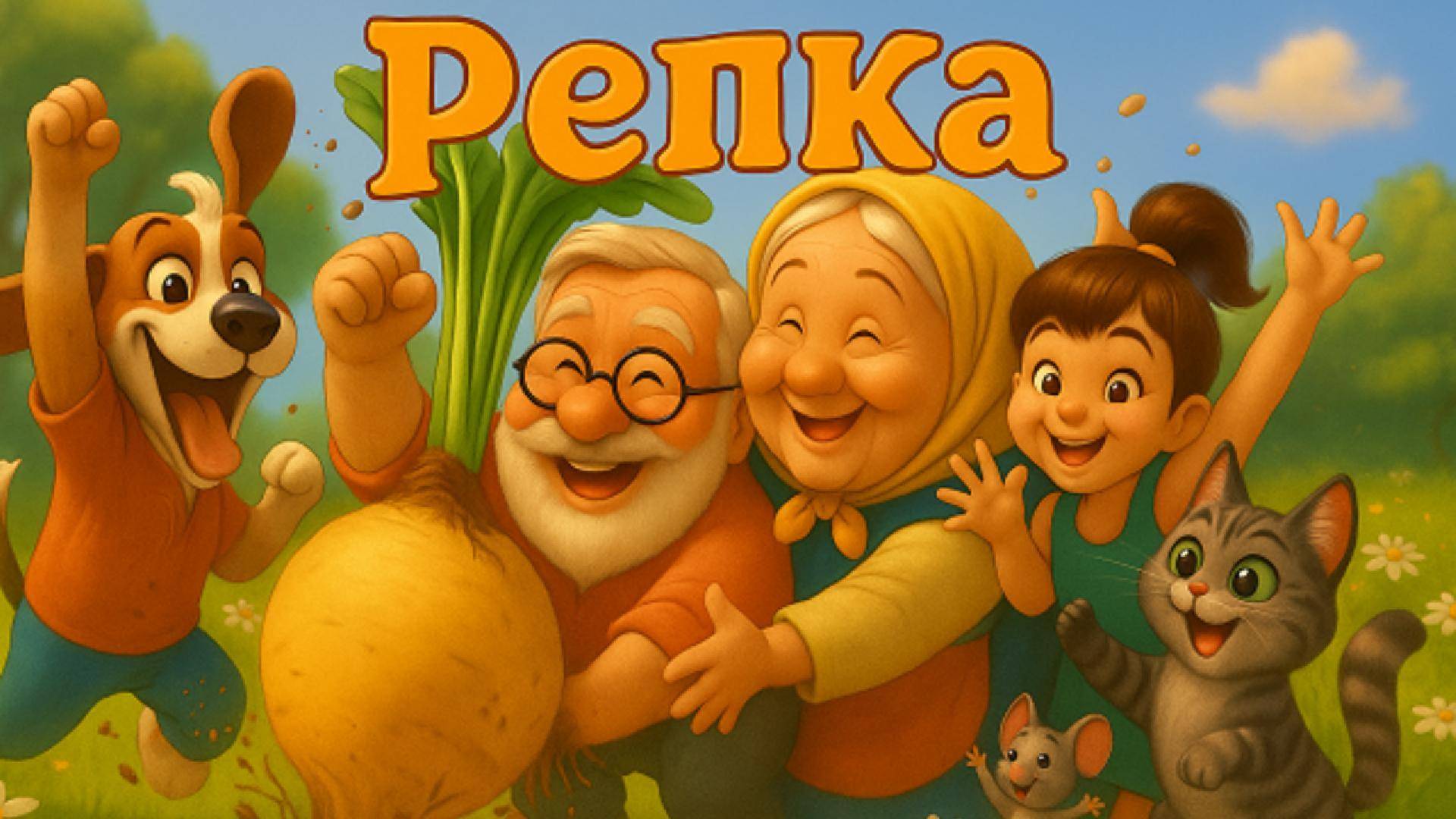 Репка|Детские мультики|Детские сказки😊🐾