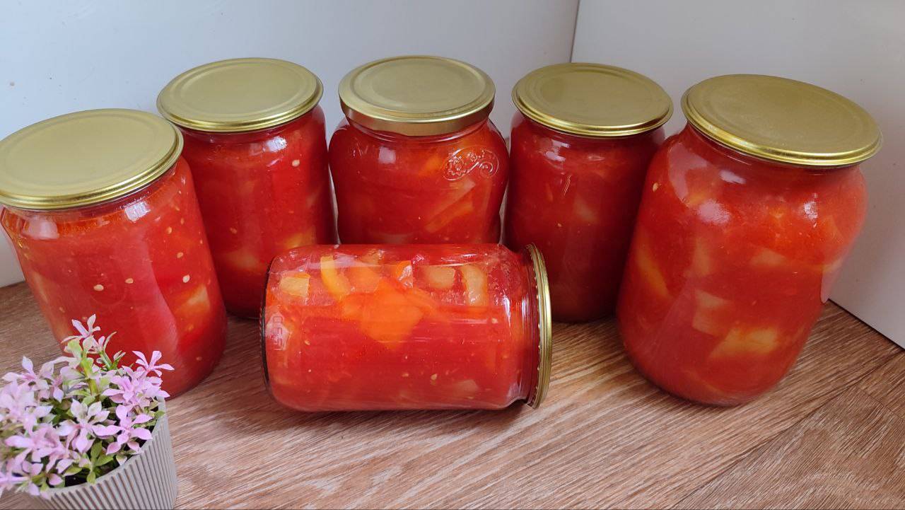 Лечо из перца и помидоров на зиму. Вкусо и просто