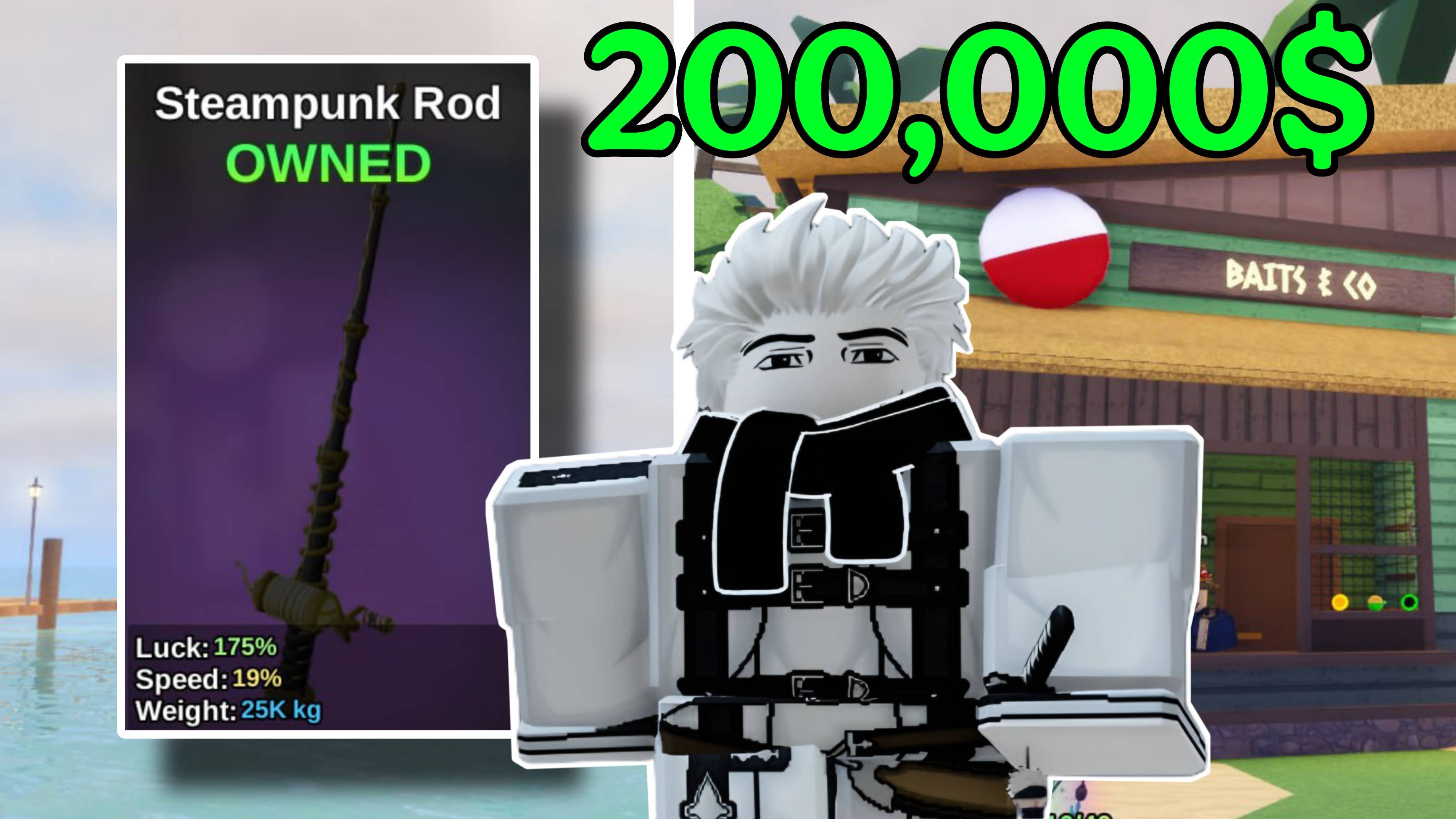 КУПИЛ НОВУЮ УДОЧКУ ЗА 200,000$+ И СТАЛ МЕГА УДАЧЛИВЫМ В FISH IT ROBLOX!