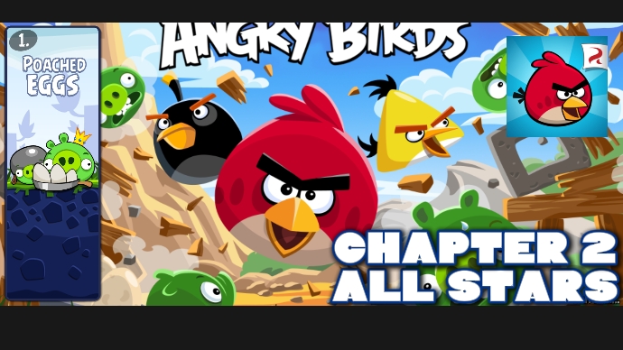 Все уровни "Poached Eggs" на 3 звезды. Angry Birds Classic. 2 часть.